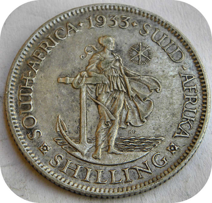 The rare 1933 Shilling in EF below R400!!