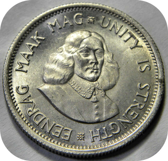 Top Grade RSA: 1962 van Riebeeck 10c Shilling in UNC below R250!  Two specimens available.