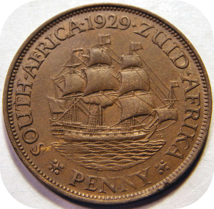 Top Grade SA Union:  1929 Penny in A/UNC!