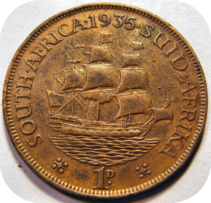 Well priced SA Union:  1935 Penny below R100!