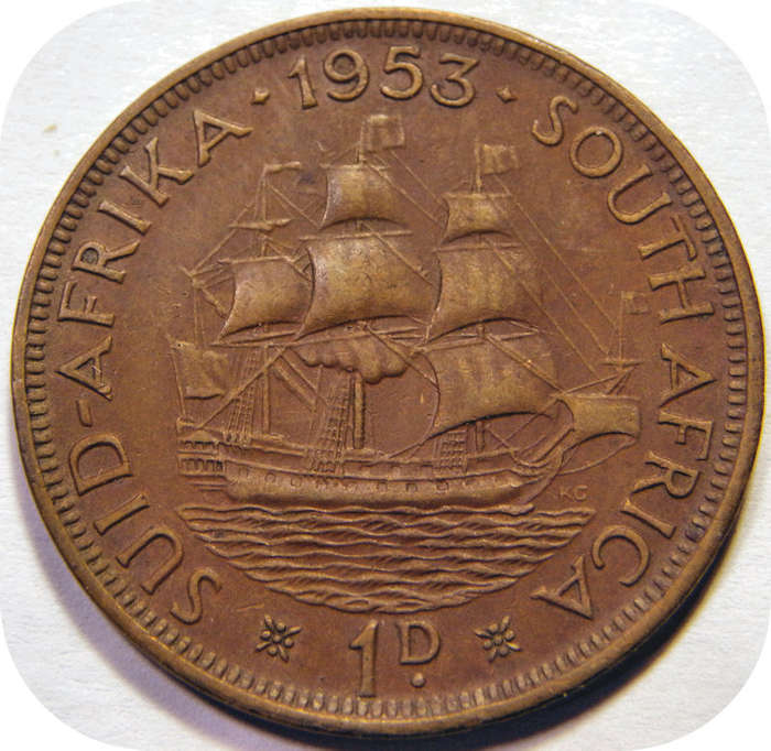 R1 closing down sale: 1953  SA Union Penny 1d