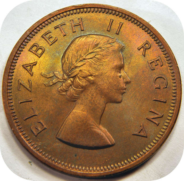 Top Grade SA Union: 1954 Penny 1d in Lustrous UNC!!!
