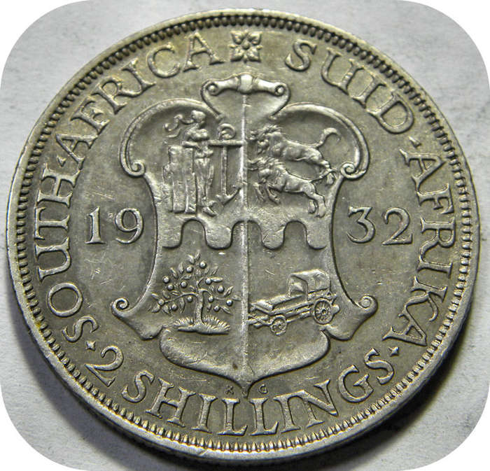 Top Grade SA Union : 1932 Florin 2/- in A/UNC!!!