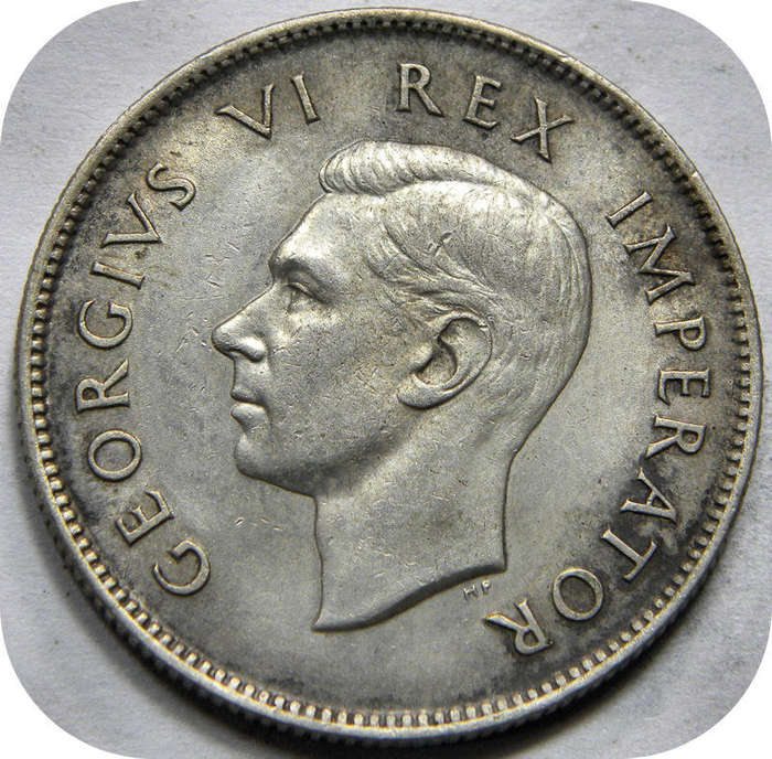 Top Grade SA Union:  1937 2 Shillings in A/UNC!