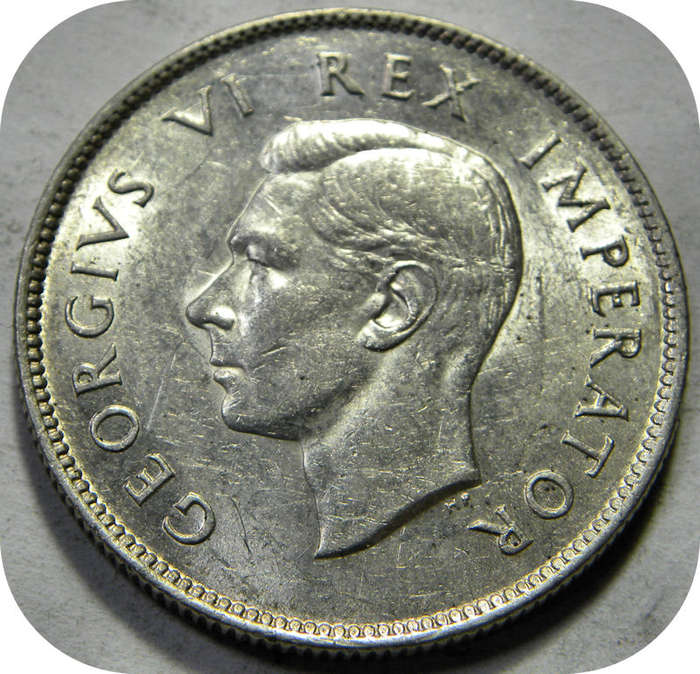 Top Grade SA Union:  1943 2 Shillings in Brilliant A/UNC!!