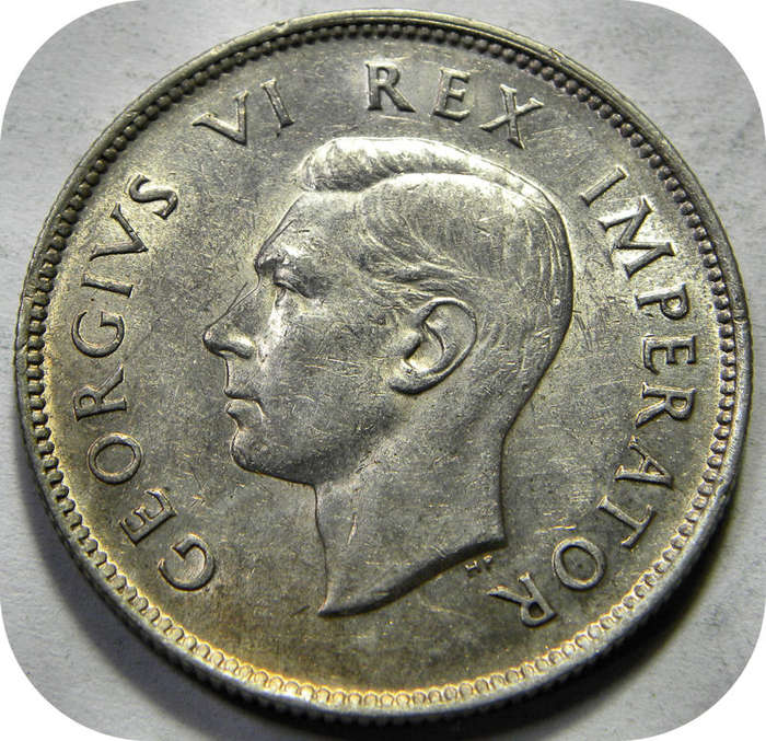 Top Grade SA Union:  1943 2 Shillings in Brilliant A/UNC!!