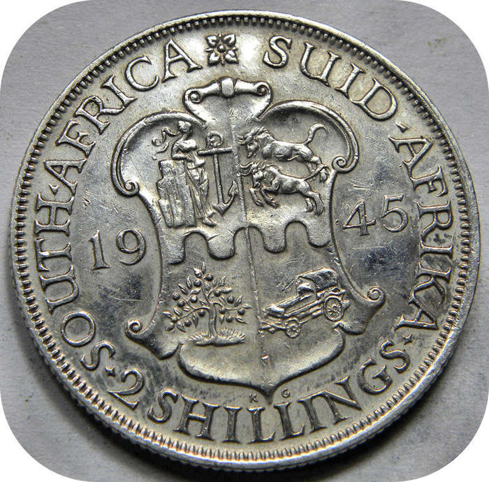 Well priced SA Union: 1945 2 Shilling below R500!!