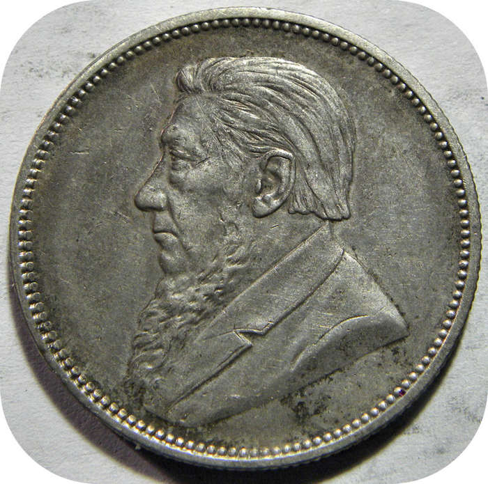 Top Grade ZARs: Original 1897 2 Shillings in A/UNC!!