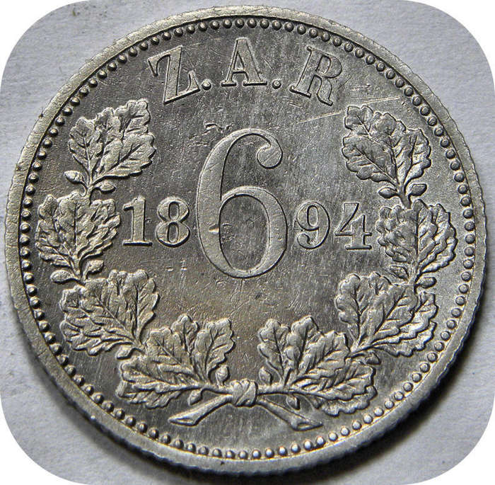 1894 Sikspens 6d in EF+ onder R600!!!