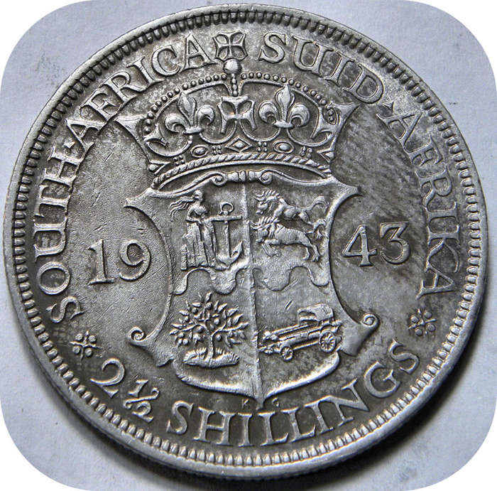 Well priced SA Union:  1943 Halfcrown below R300!!