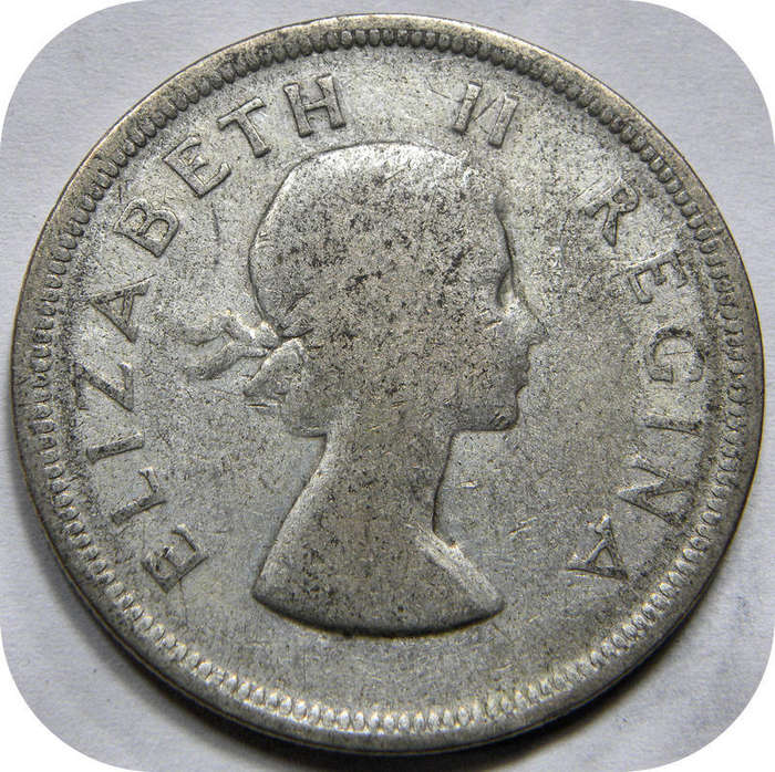 Bargain SA Union:  1954 Halfcrown below R70 bullion value!!