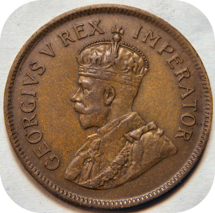 Top Grade SA Union:  1924 Half Penny 1/2d in A/UNC