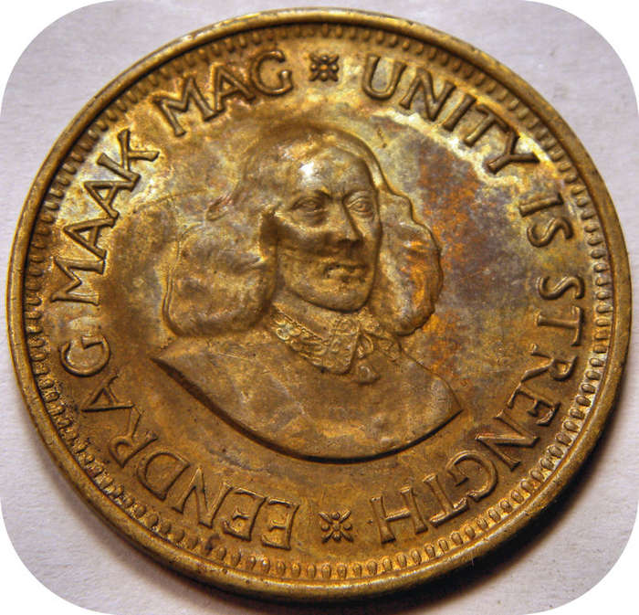 R1 closing down sale:  1964 van Riebeeck 1/2c in EF!  2 Available.