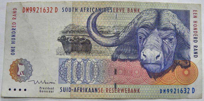  Top Grade RSA: Mboweni 1st issue R100 note (1999) in EF(my opinion)  DM992*D 