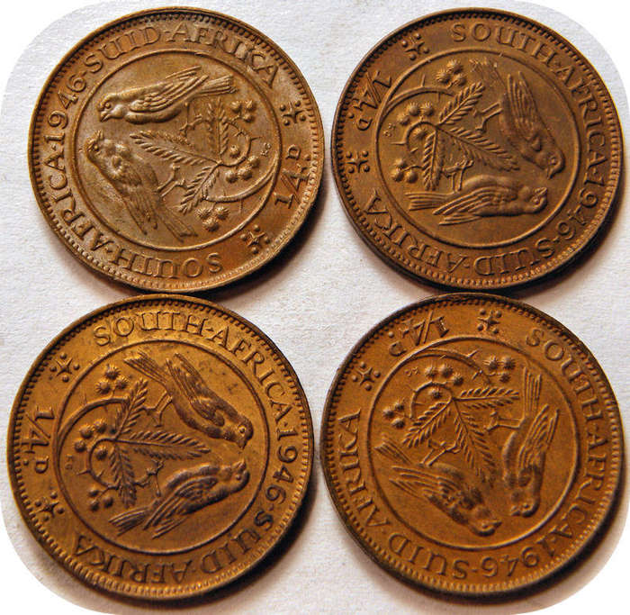 4x 1946 Farthings 1/4d in A/UNC!  Bid per coin.