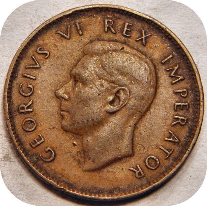 Well priced SA Union:  1947 Farthing 1/4d below R30!