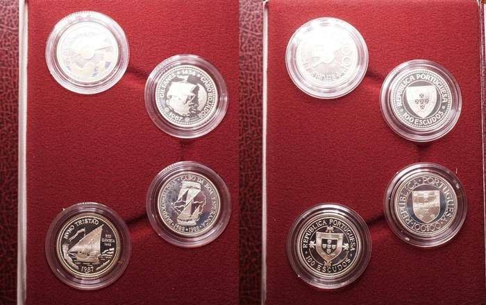 1988 Portuguese maritime exploration Proof Set.  Series 1 Sterling Silver