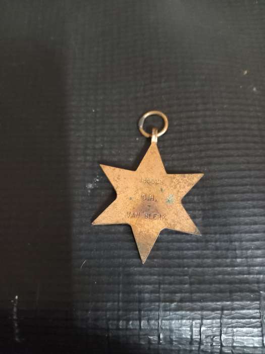 WW 2 1939 to 1945 Medal to GH van Blerk Full Size (D)