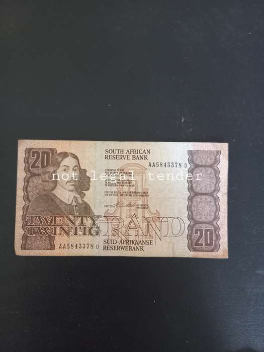 1990 C Stals 1st issue Eng/Afr R20 Banknote (AA)