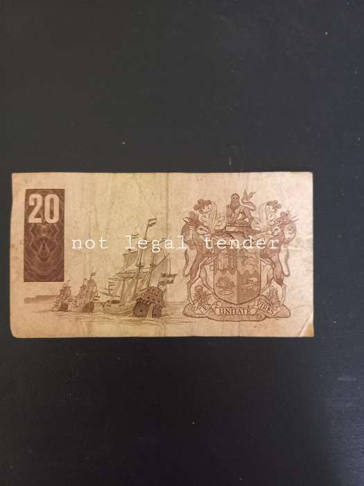 1990 C Stals 1st issue Eng/Afr R20 Banknote (AA)