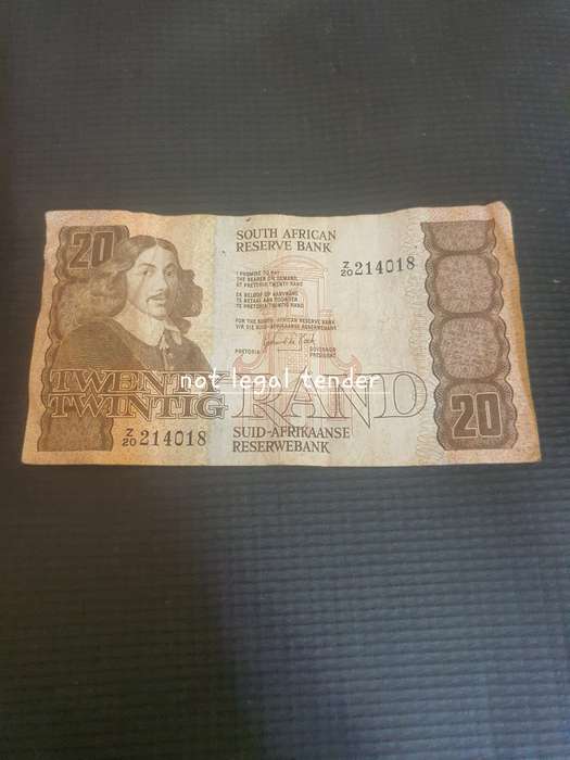 1984 GPC de Kock Replacement 3rd Issue Twenty Rand Banknotes (Z20).