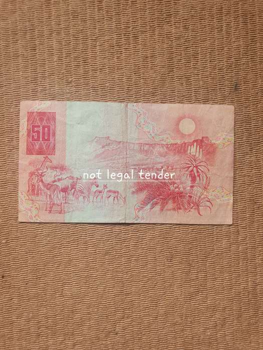 C Stals 1st Issue Afr/Eng Fifty Rand Banknote (AA)