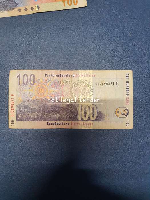 TT Mboweni 2nd issue Eng One Hundred Rand Banknote (GJ)