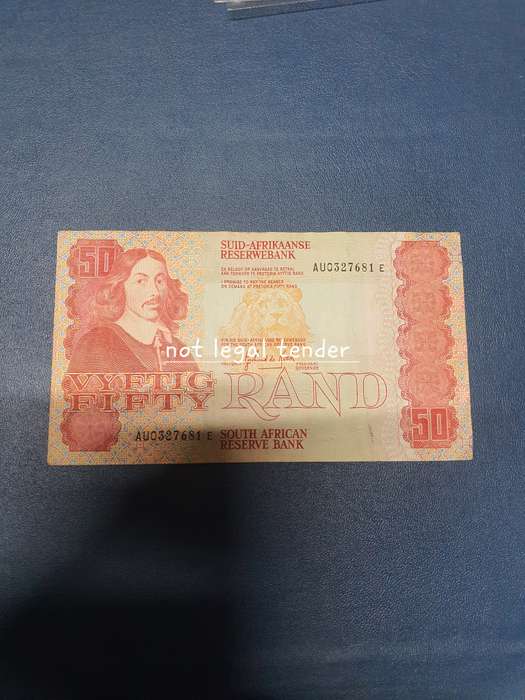 1983 Gpc de Kock 3rd issue Afr/Eng Fifty Rand Banknote (AU)