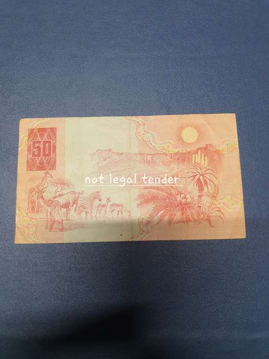 1983 Gpc de Kock 3rd issue Afr/Eng Fifty Rand Banknote (AU)