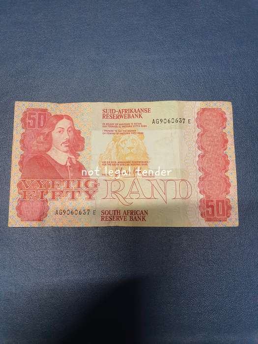 1983 GPC De Kock 3rd issue Afr/Eng Fifty Rand Banknote (AG)