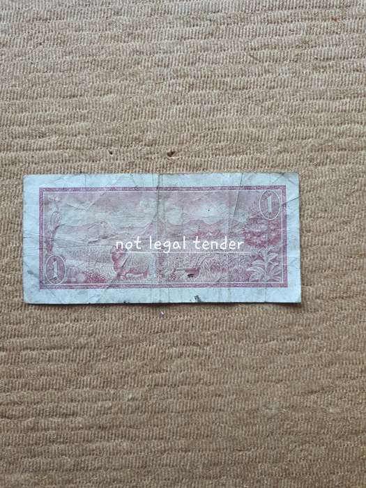 TW de Jongh 1st Issue Afr/Eng One Rand Banknotes (Z34) Replacement