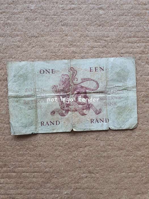 1962 G Rissik 1st Issue Afr/Eng One Rand Banknotes (A53)