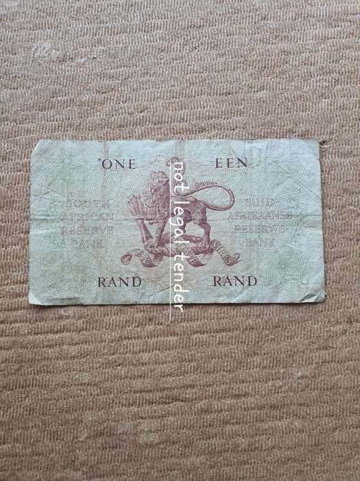 1962 G Rissik 1st Issue Eng/Afr One Rand Banknotes (A105)
