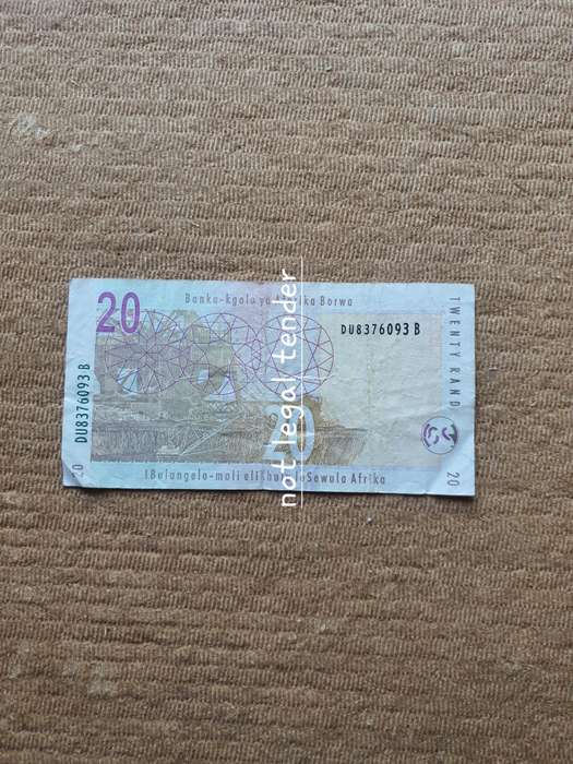 TT Mboweni 2nd Issue Eng Twenty Rand Banknote. (DU)