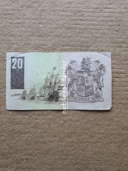 GPC de Kock 3rd Issue Eng/Afr Twenty Rand Banknotes. (AA31)