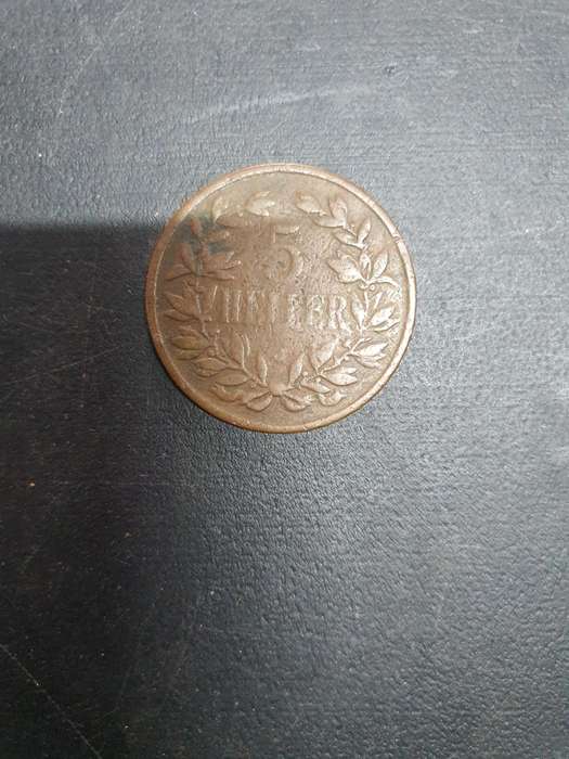 German East Africa 1908 5 Heller Coin