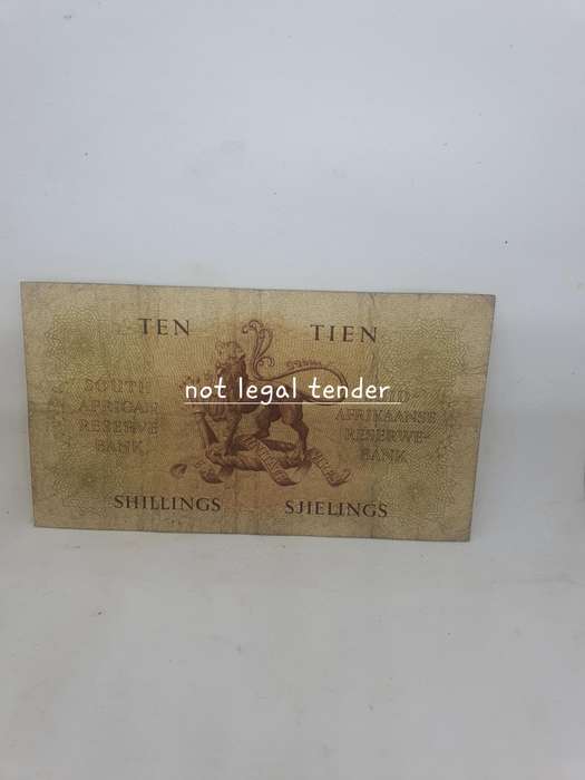 1955 South African MH de Kock 10 Shilling Banknotes (A108)