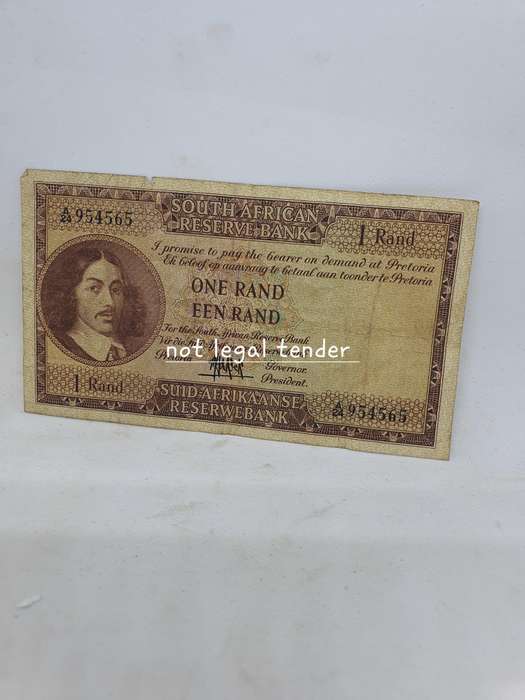 1961 MH de Kock 4th issue Eng/Afr EEN Rand Banknote (A24954)