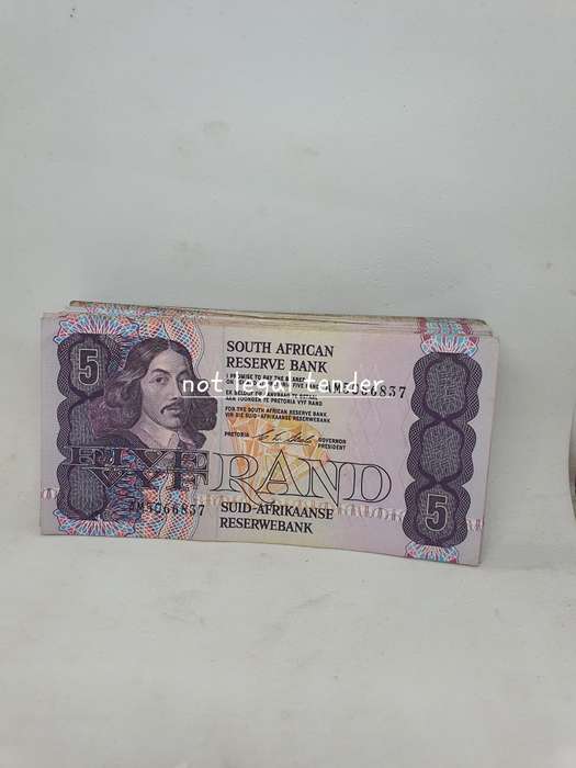 38 Tw de Jongh GPc de Kock and Stals Various  Issue Afr/Eng Five Rand Banknote (AM)