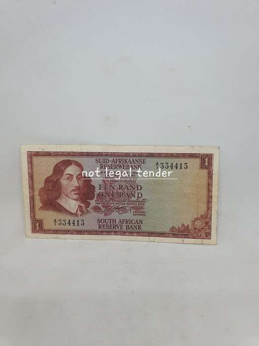1966 G Rissik 2nd Issue Afr/Eng One Rand Banknote. (A1)