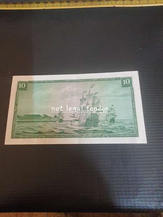 1966 G Rissik 2nd issue Afr/Eng Ten Rand Banknote. (C2)