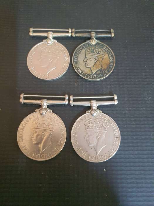 4 WW2  1939 to 1945 Medals . All Named. Buy now per medal