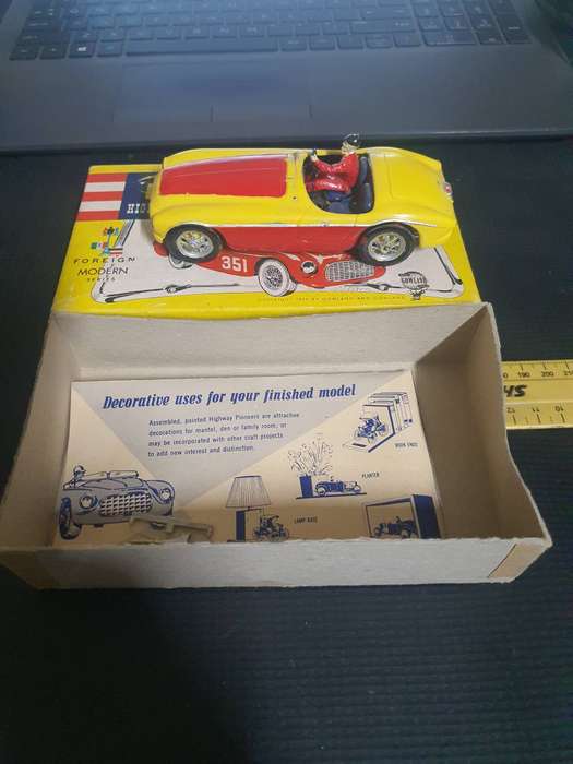 1955 Revell AMT Modern Car Kit 4.1 Litre Ferrari. Window not attached but incl