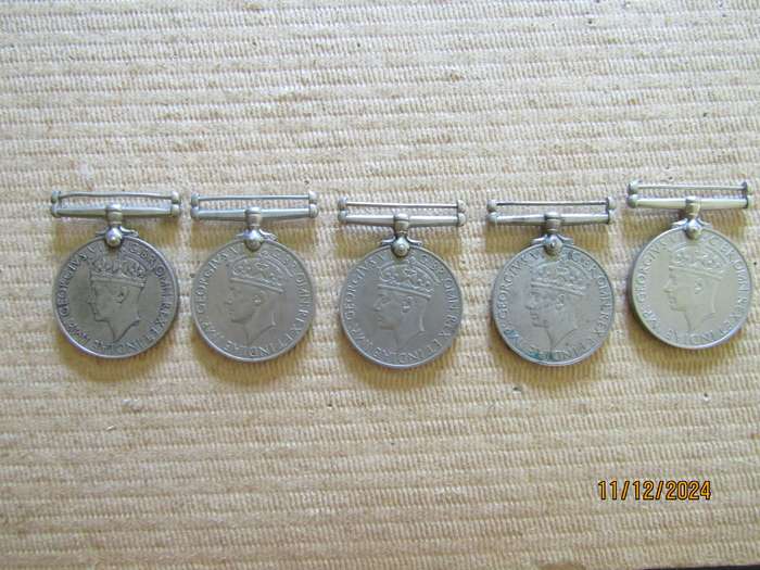 One 1939 to 1945 WW2 Medal to F A Booysen
