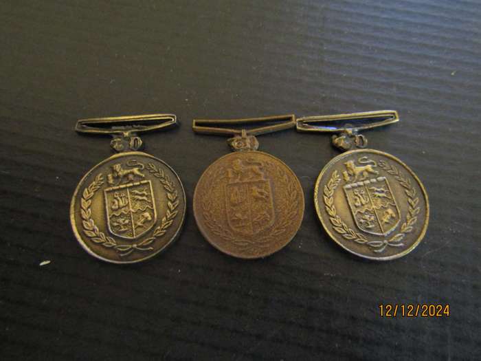3 Police Faithfull Service Miniature Medals. Bid per medal