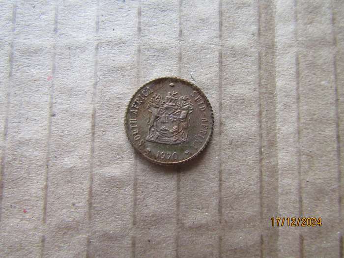 1970 Proof South African Half Cent. Mintage 10 000
