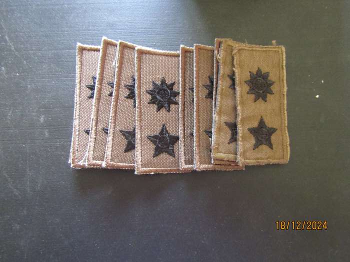 10 SADF Material Ranks. Bid per unit.