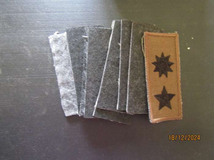 10 SADF Material Ranks. Bid per unit.