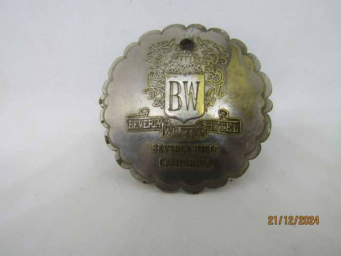 Berverlly Wilshire Hotel Lost and Found Token