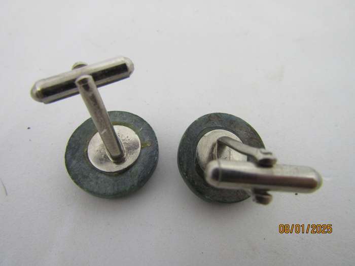 Jade Buffalo Cufflinks